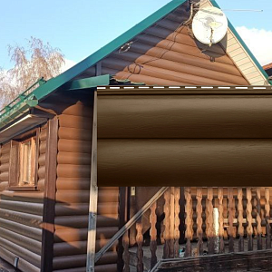 Панель акриловая двухпереломная Blockhouse АП 3100х320мм 0.99м2  — Орех темный