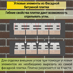 Купить Фасадная битумная плитка Docke PREMIUM BRICK  2 м2/уп Рубиновый в Кемерове