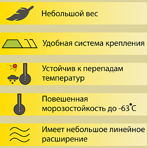 Купить Панель виниловая Аляска Классик Альта-Профиль 3000х205мм Санрайз в Кемерове