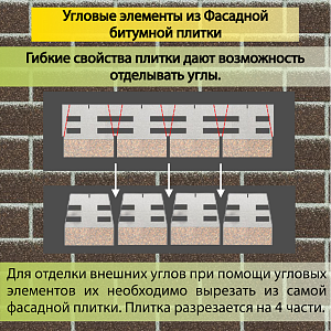 Купить Фасадная битумная плитка Docke PREMIUM BRICK  2 м2/уп Коричневый в Кемерове