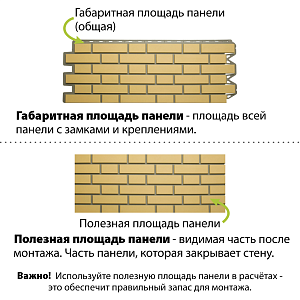 Фасадная панель (кирпич клинкерный) Альта-Профиль 1220х440мм  — Желтый