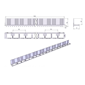 Купить Пластиковый бордюр FlexCurb 80 черный 1521х75х89 Aquastok 60482 в Иркутске