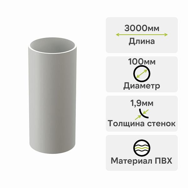 Docke ЛЮКС Труба водосточная 3000мм Пломбир