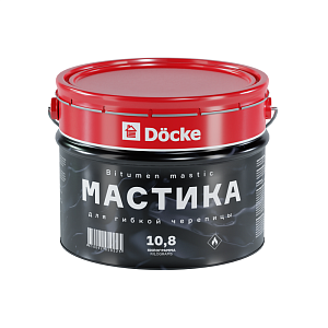 Купить Мастика Docke для гибкой черепицы 10л (10,8кг) в Кемерове