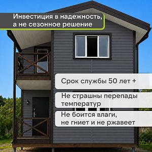 Docke ПРЕМИУМ Сайдинг D4.5D 3600х232мм 0.84м2  — Графит