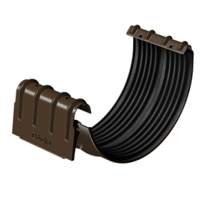 Купить Docke STAL PREMIUM Соединитель желобов D125  Каштан (RAL 8017) в Иркутске