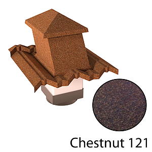 Вентиляционный выход Milano MG 15-45 (пластик)  — Chestnut 121